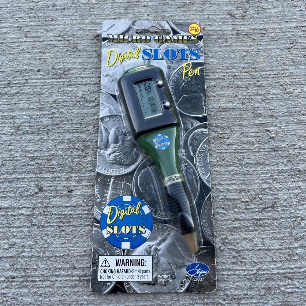 Digital Slots Pen Micro Games Slots Games Casino Handheld‎ Green NIP